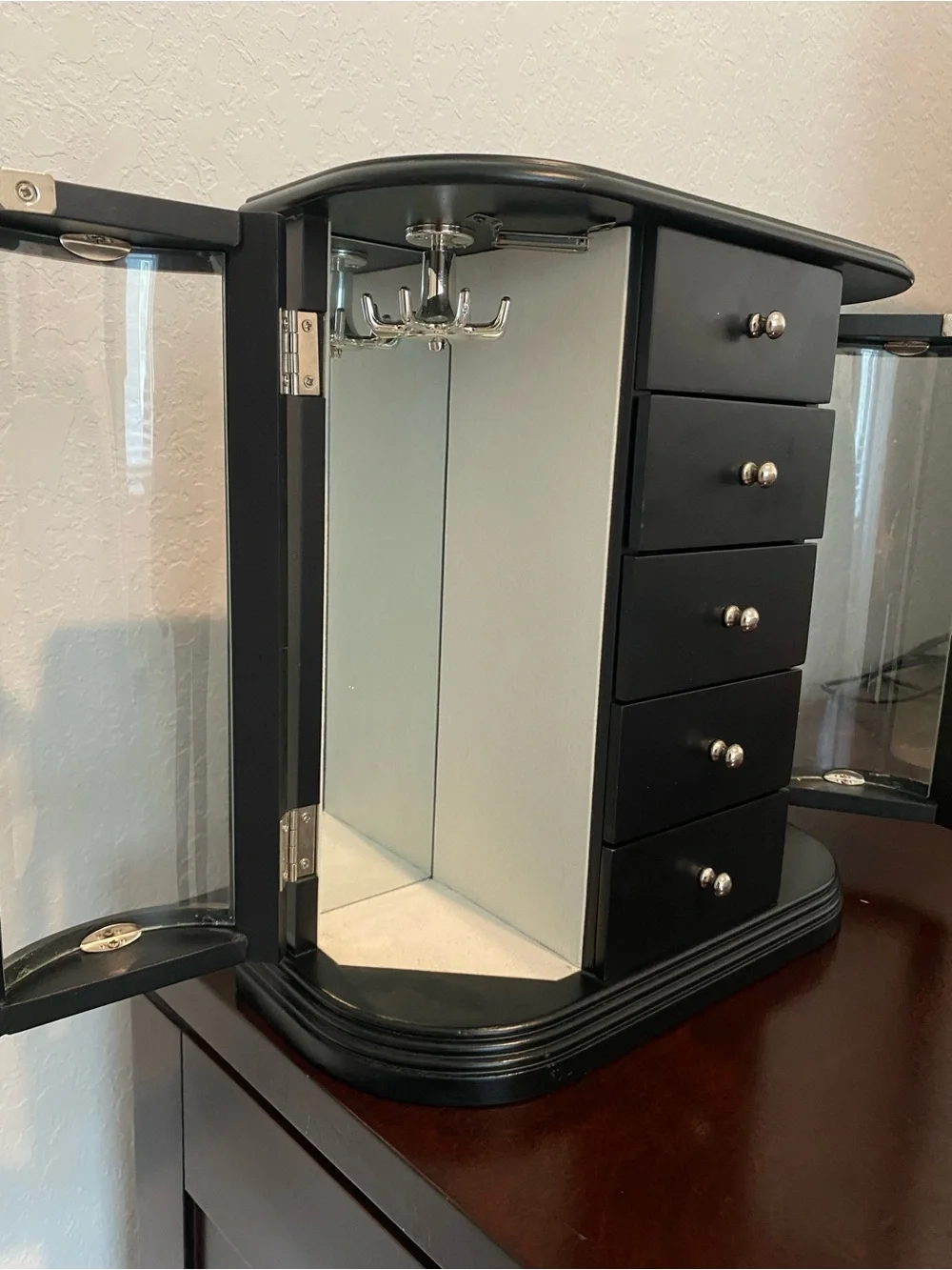 Java Finish Jewelry Armoire